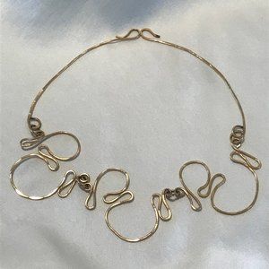 Hammered Brass Collar